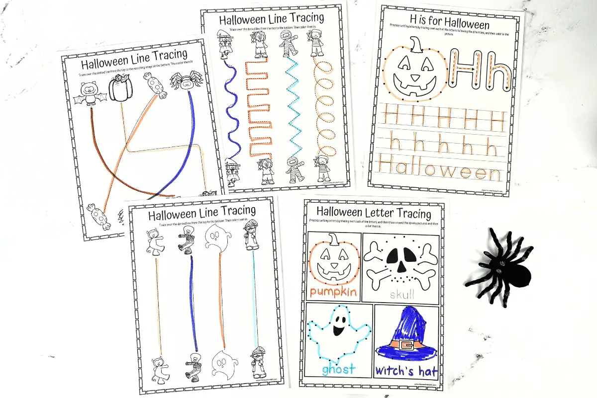 haloween tracing printable