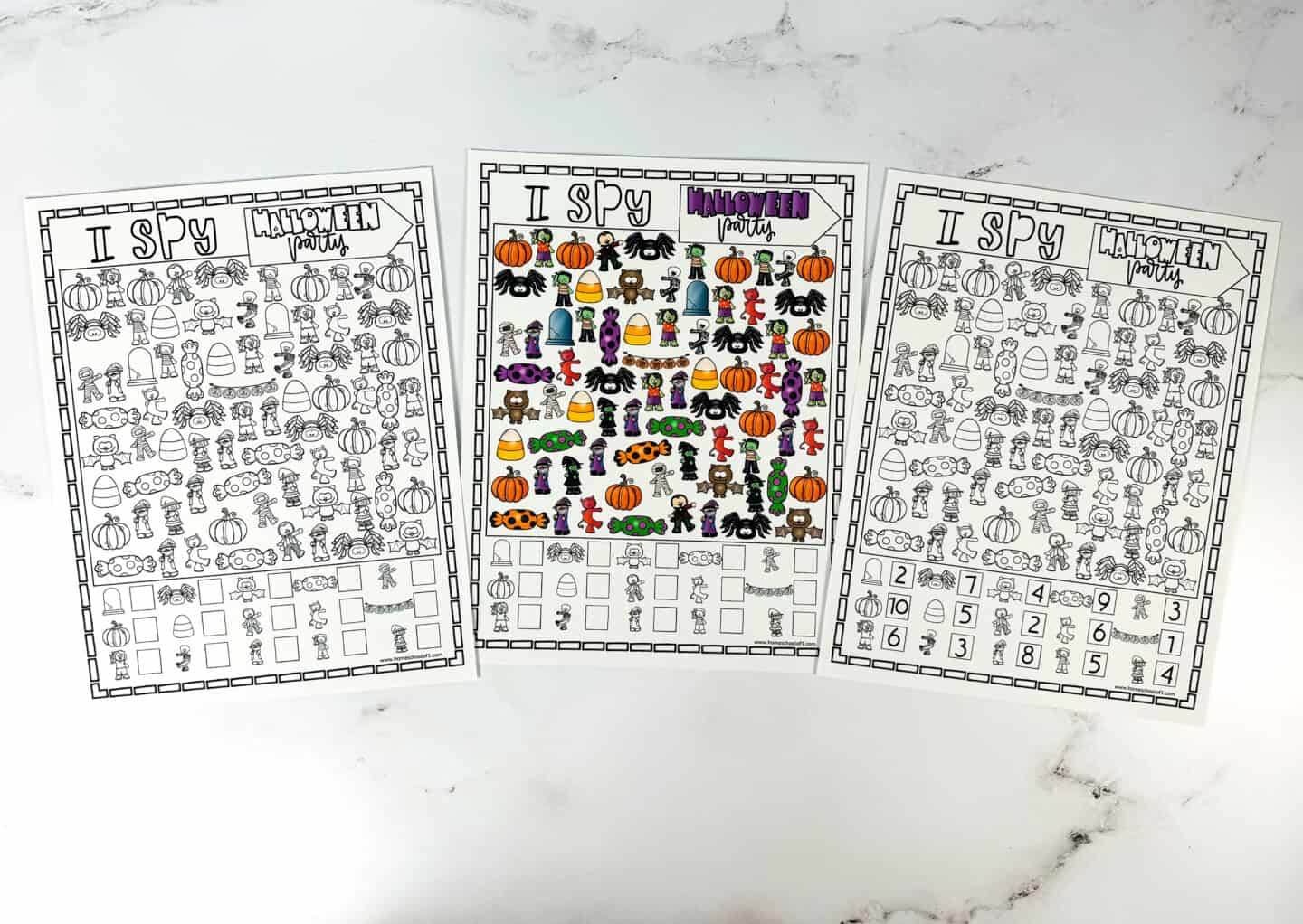 i spy halloween printables