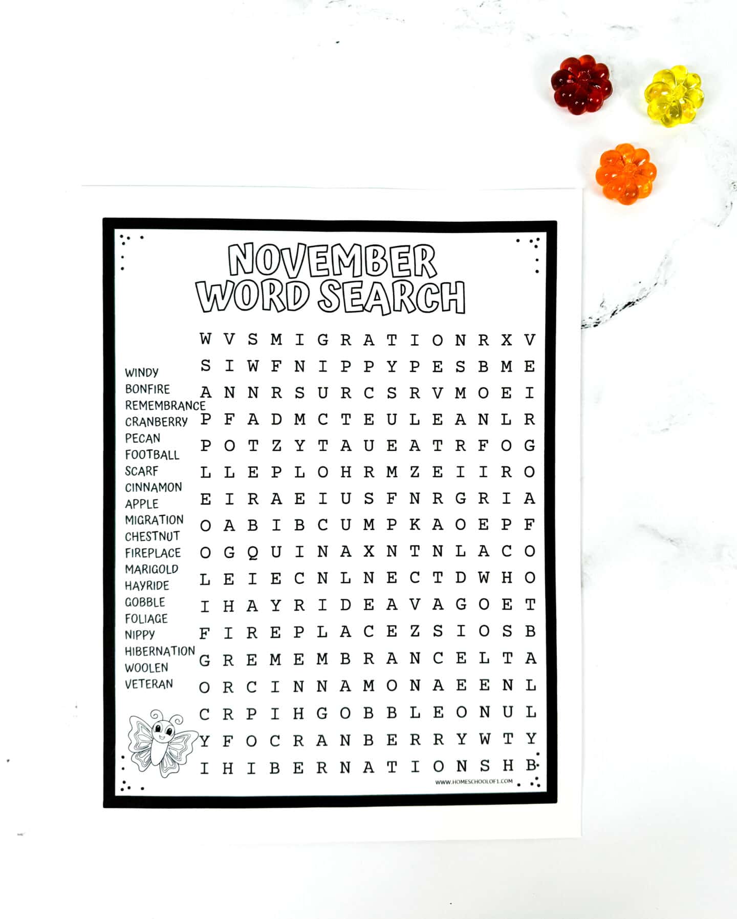 november word search printable