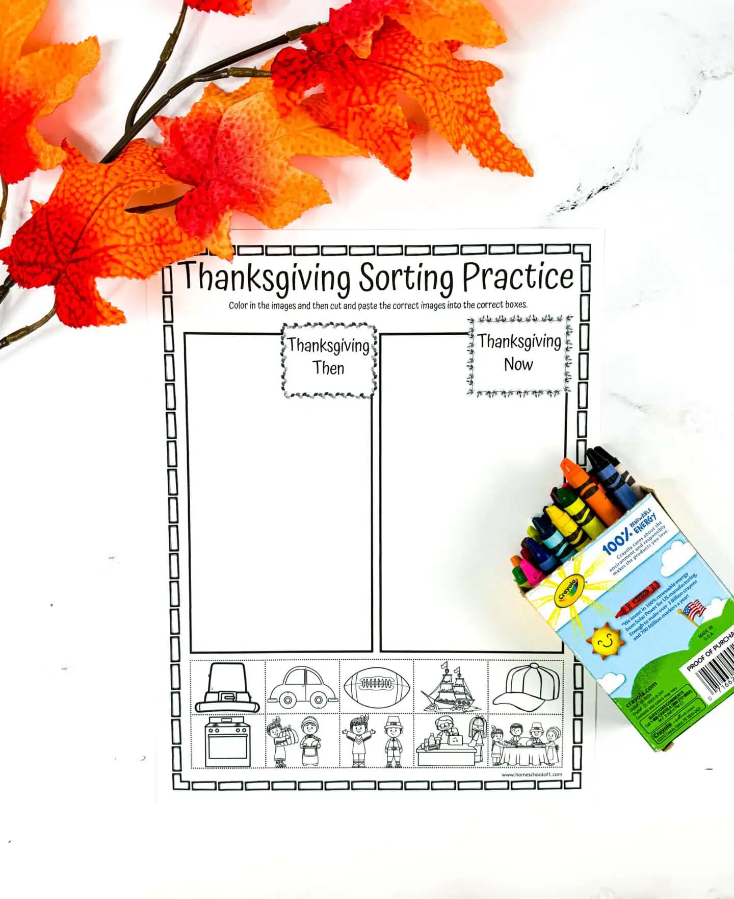 THANKSGIVING PAST AND PRESENT WORKSHEET