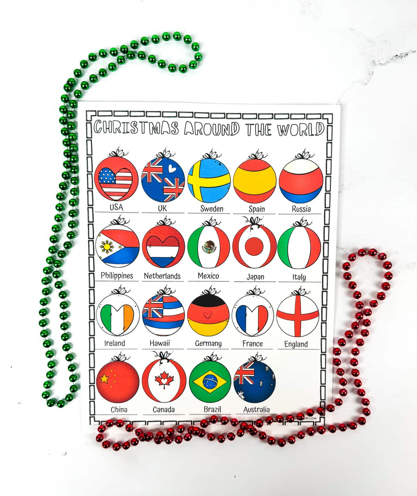 christmas around the world ornaments