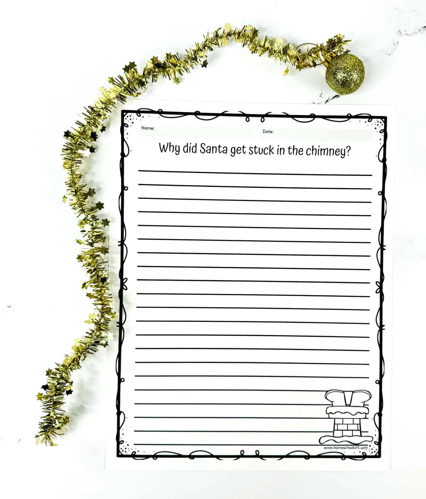 christmas writing worksheets