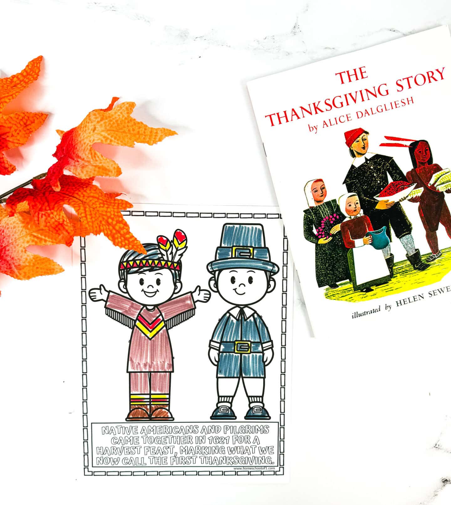 first thanksgiving coloring page