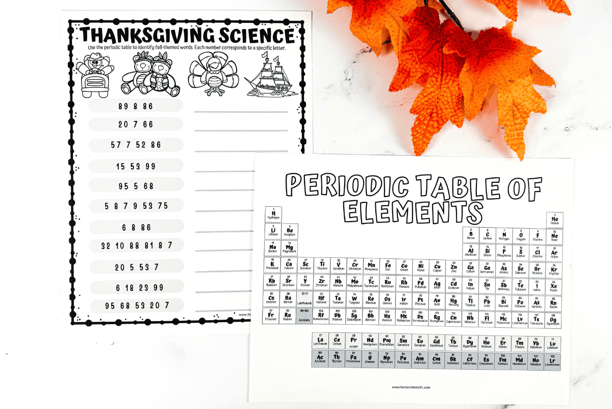 free thanksgiving science worksheet