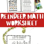 reindeer math worksheets