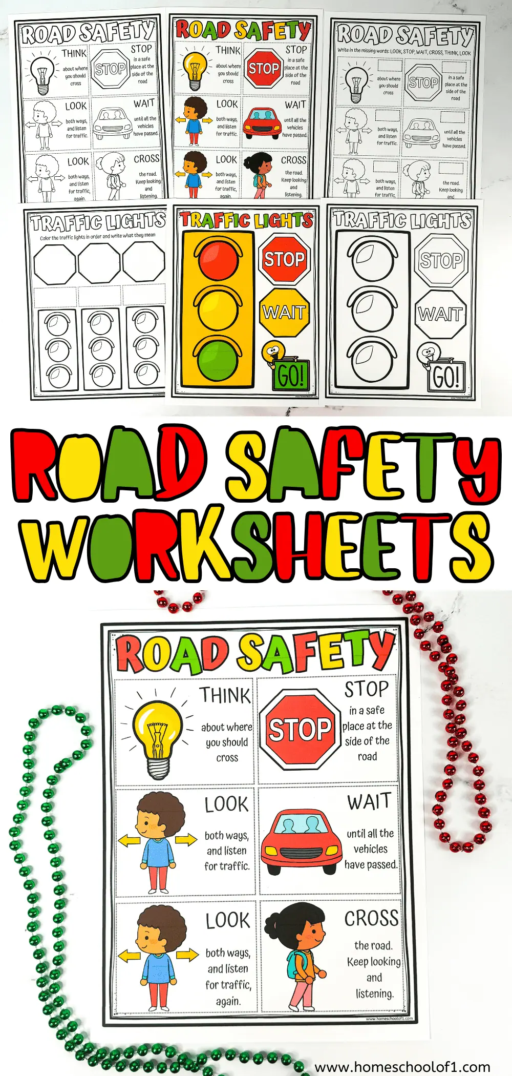 road safety worksheet