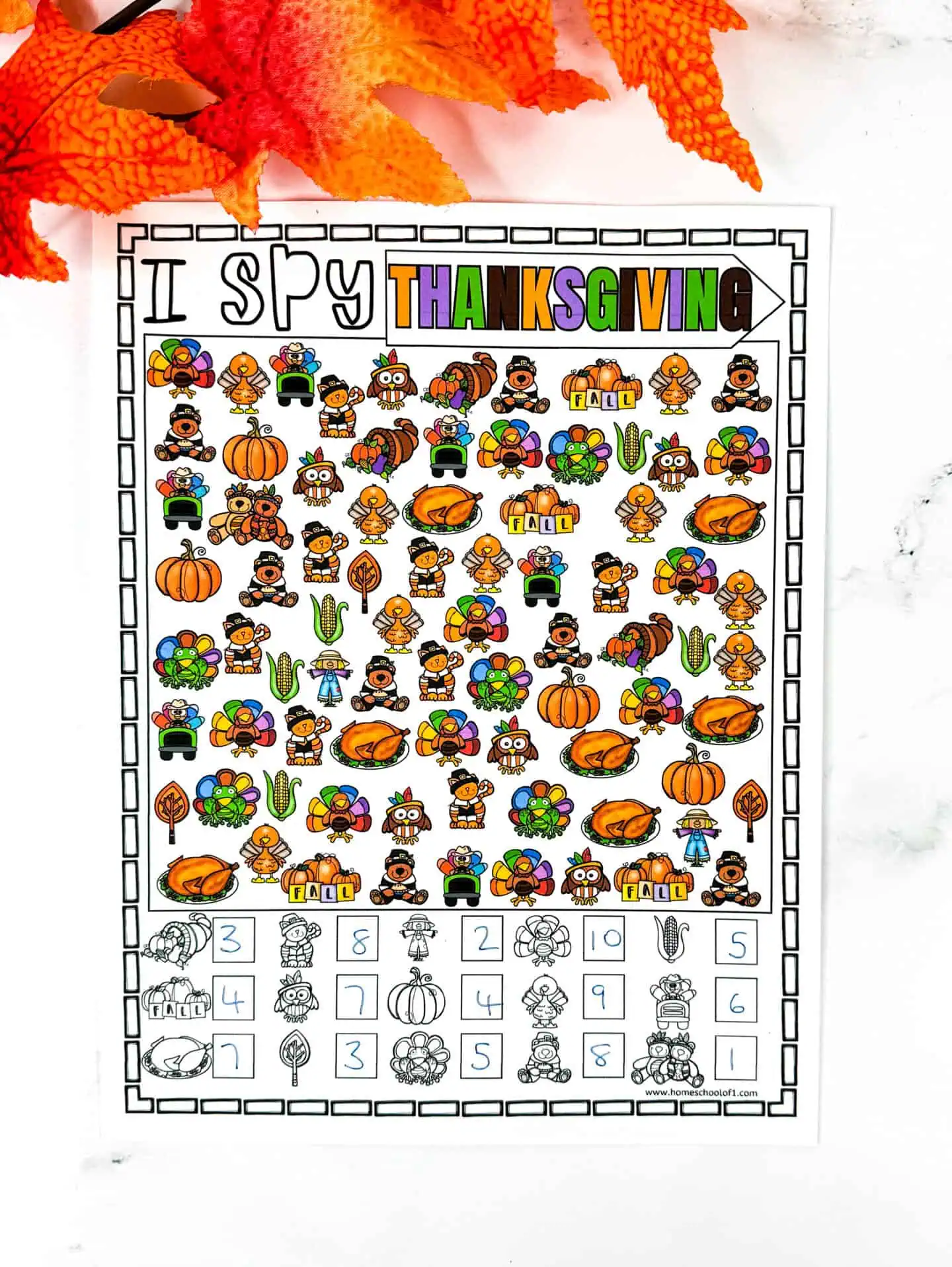 thanksgiving i spy free printable