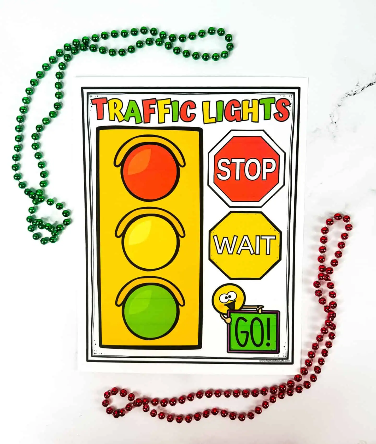 traffic lights poster