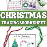 christmas tracing worksheet