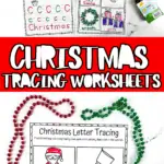 christmas tracing worksheets