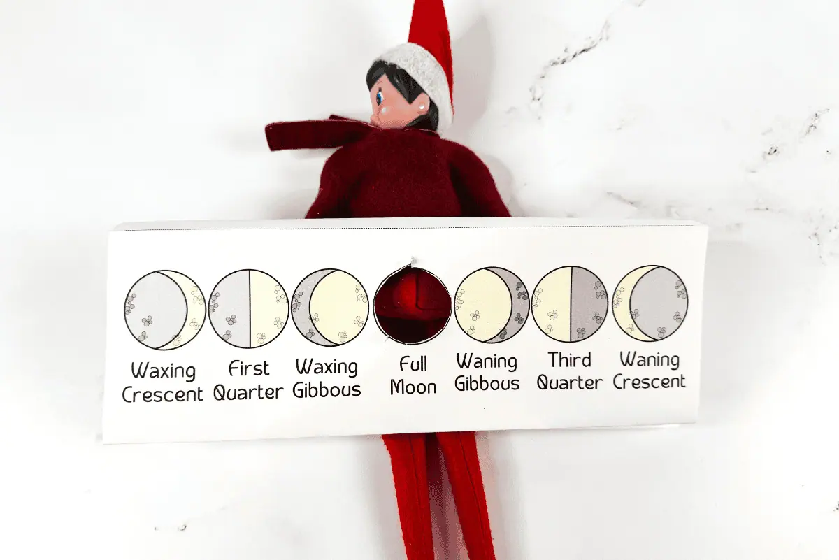 elf on the shelf phases of the moon