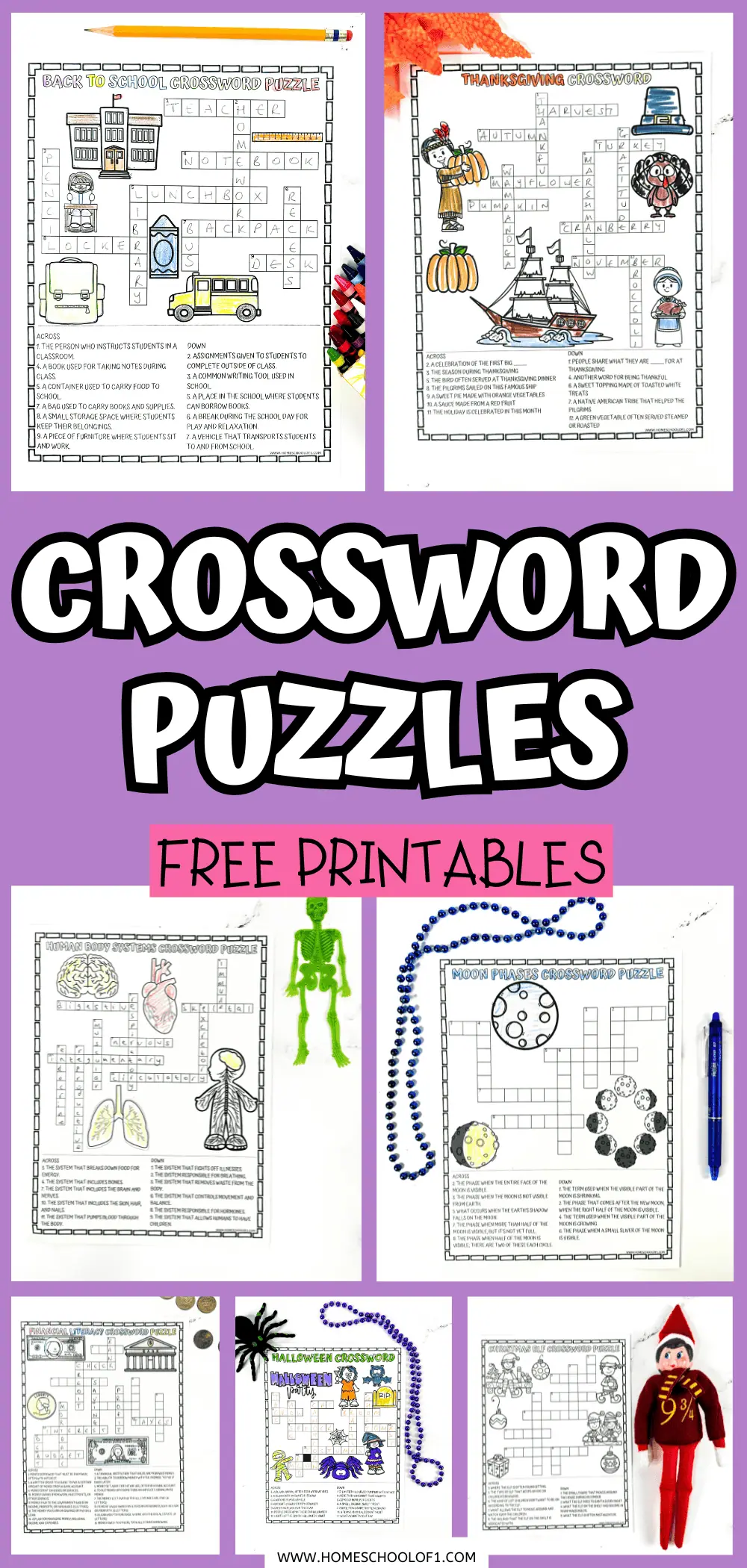 free crossword puzzles for kids