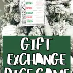 free gift exchange dice game printable