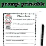 free if i were santa writing prompt printable