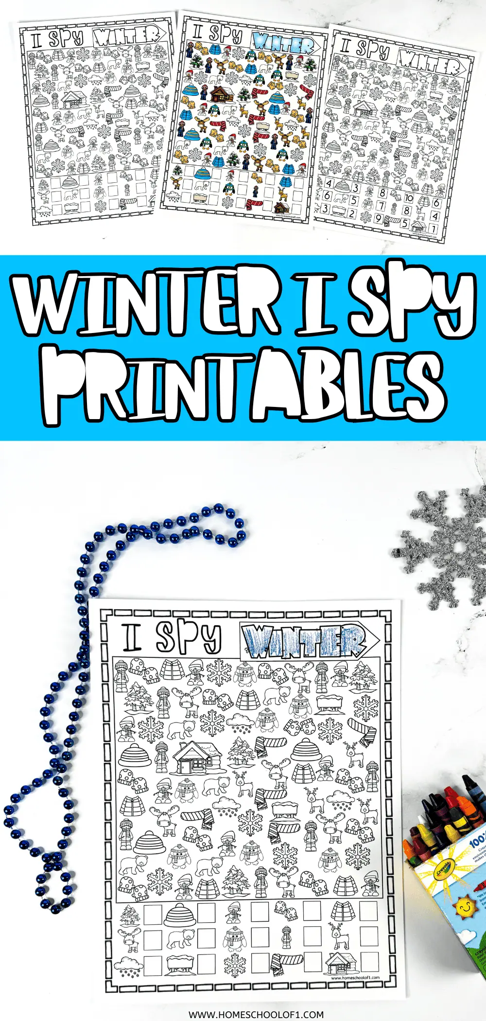 free winter i spy printables