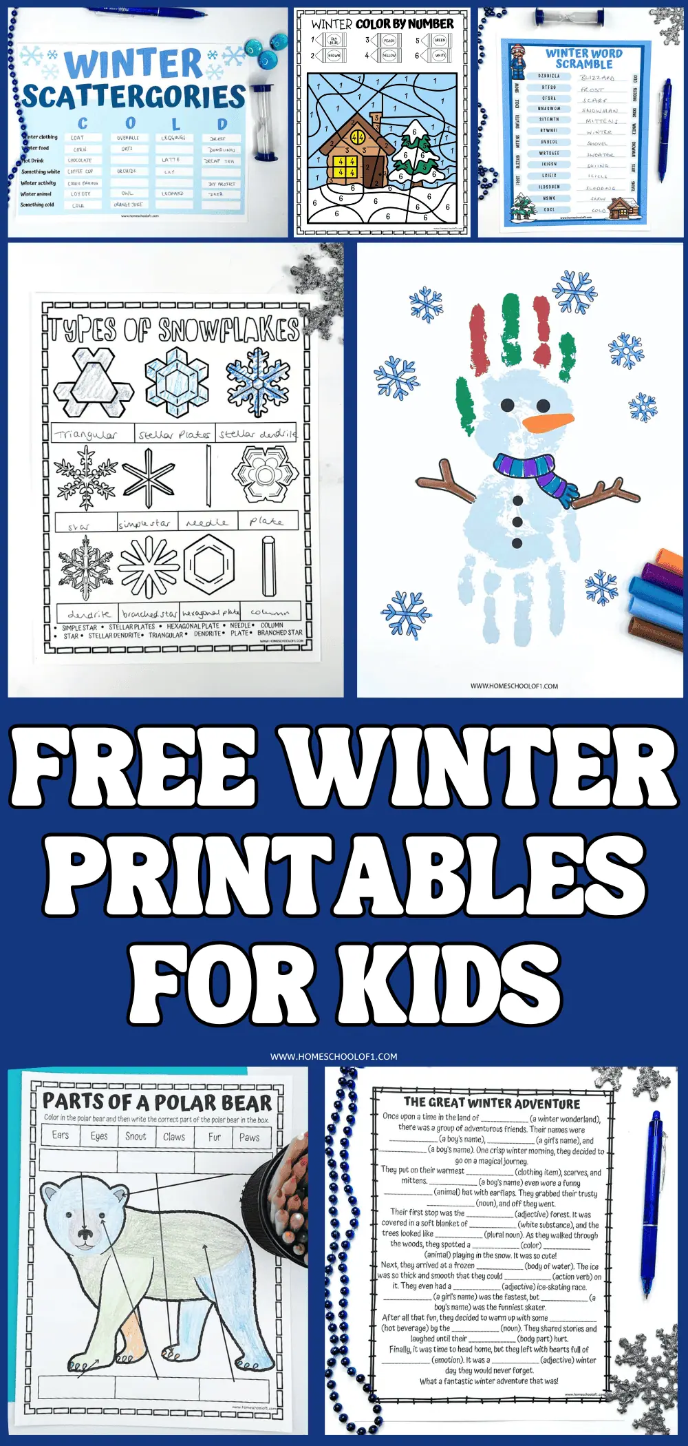 free winter printables