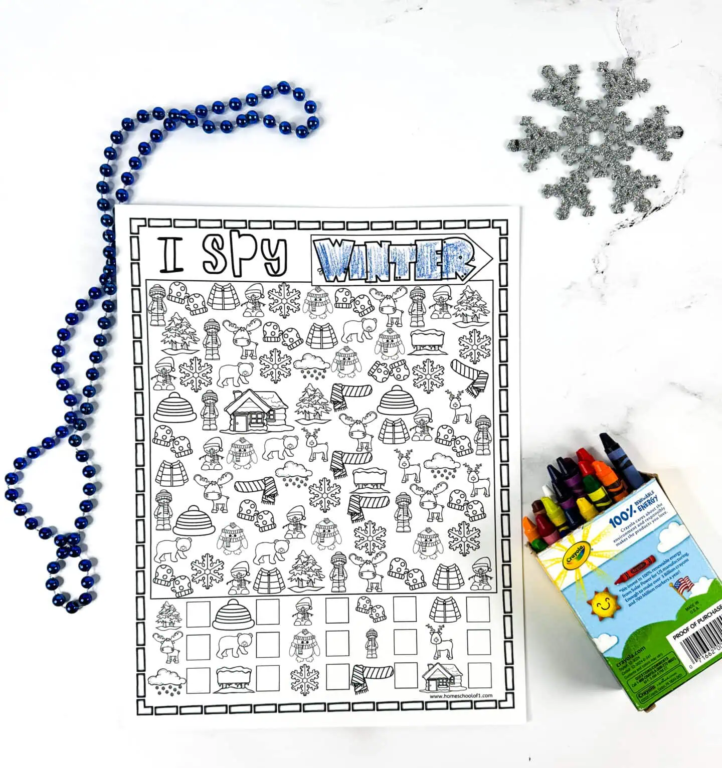 i spy winter free printable