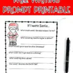 if i were santa writing prompt printable