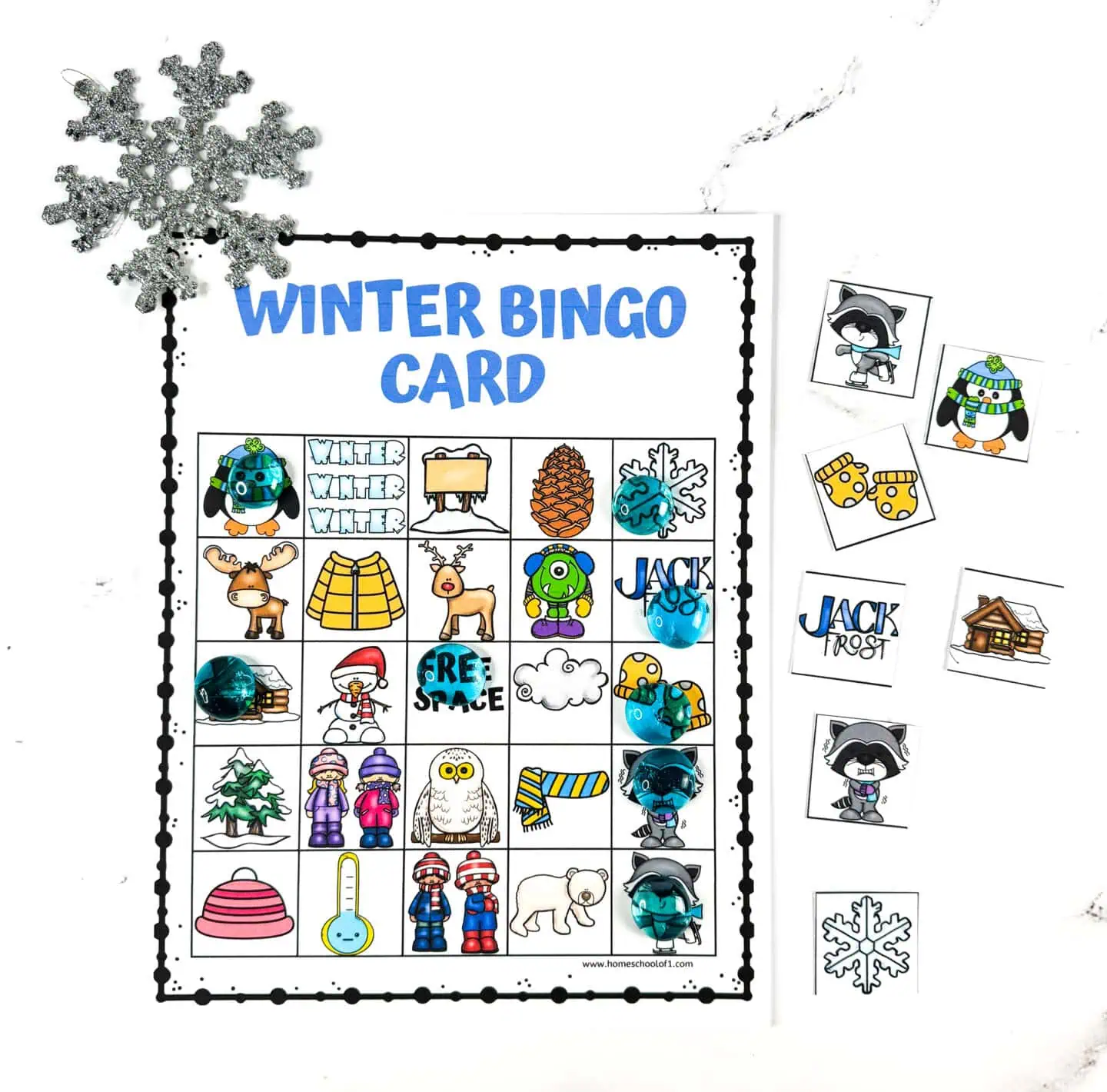 winter bingo game printable