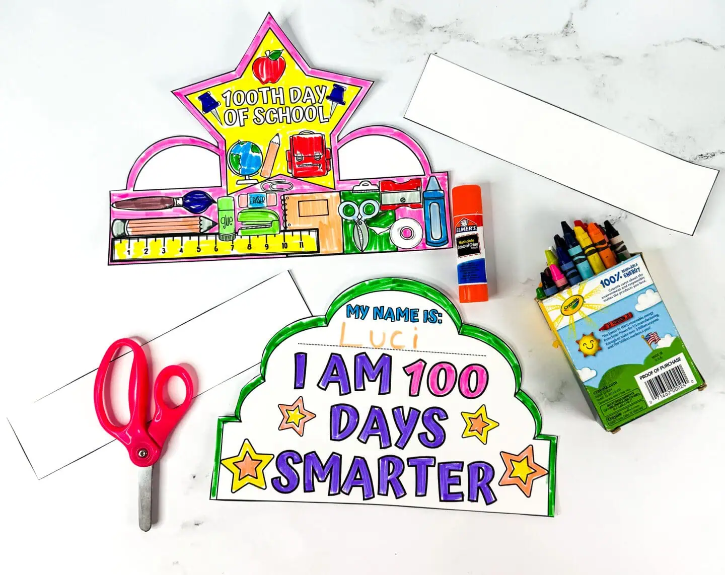 100TH DAY OF SCHOOL PRINTABLE HEADBANDS