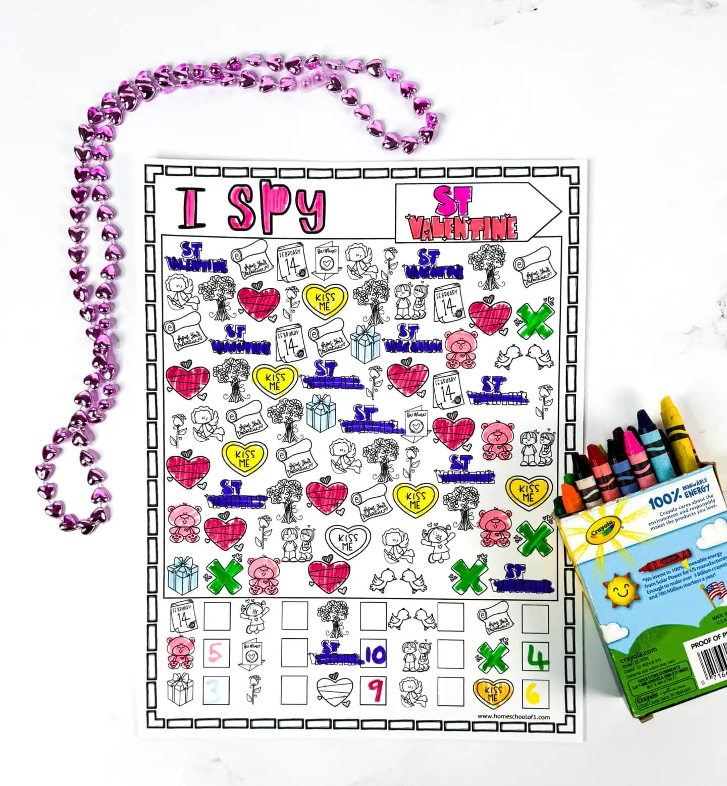 FREE VALENTINE'S I SPY PRINTABLE