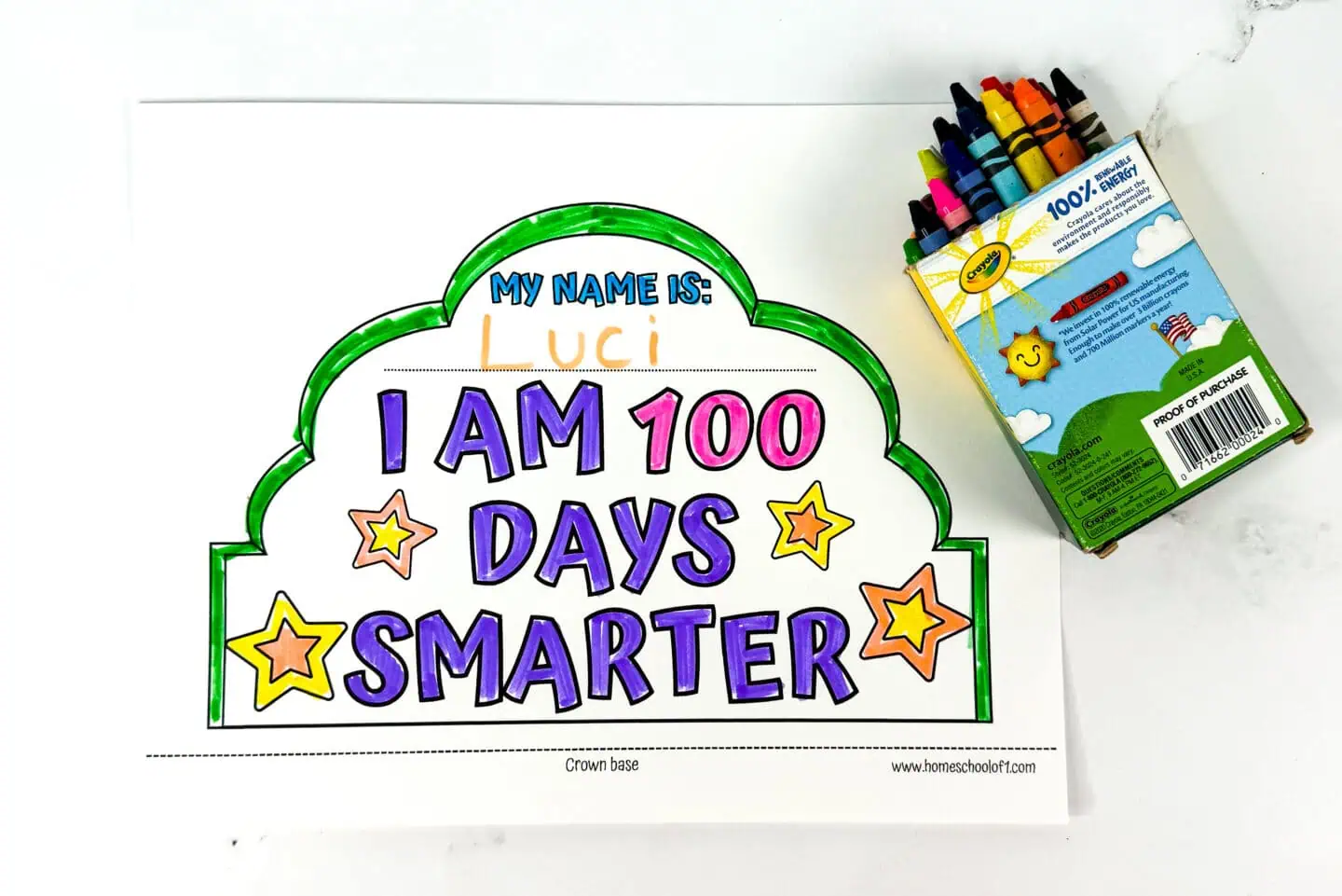 I AM 100 DAYS SMARTER PRINTABLE HEADBAND