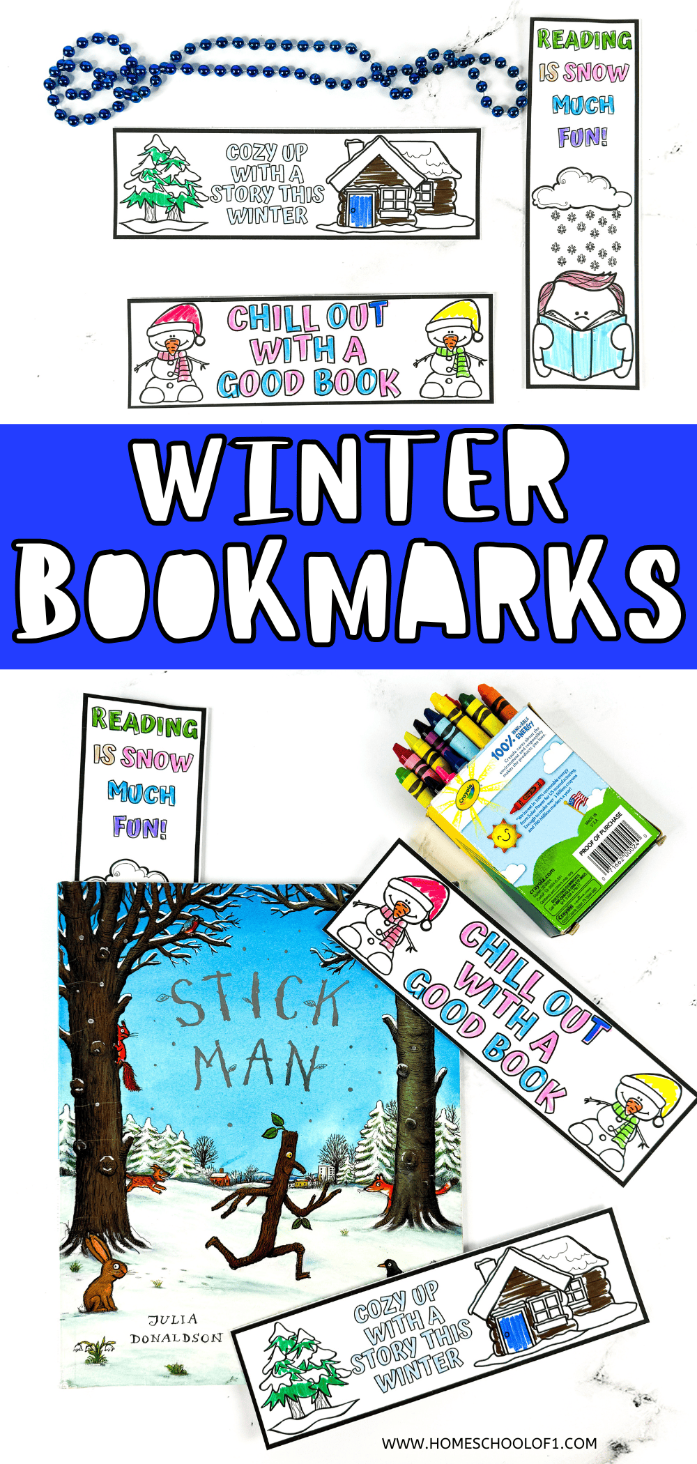 WINTER BOOKMARKS PRINTABLE