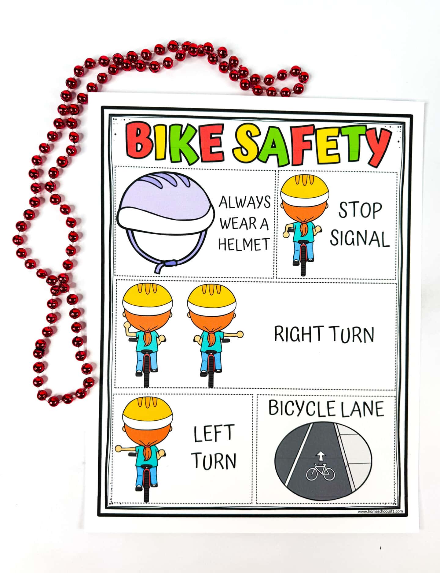 bicycle safety poster