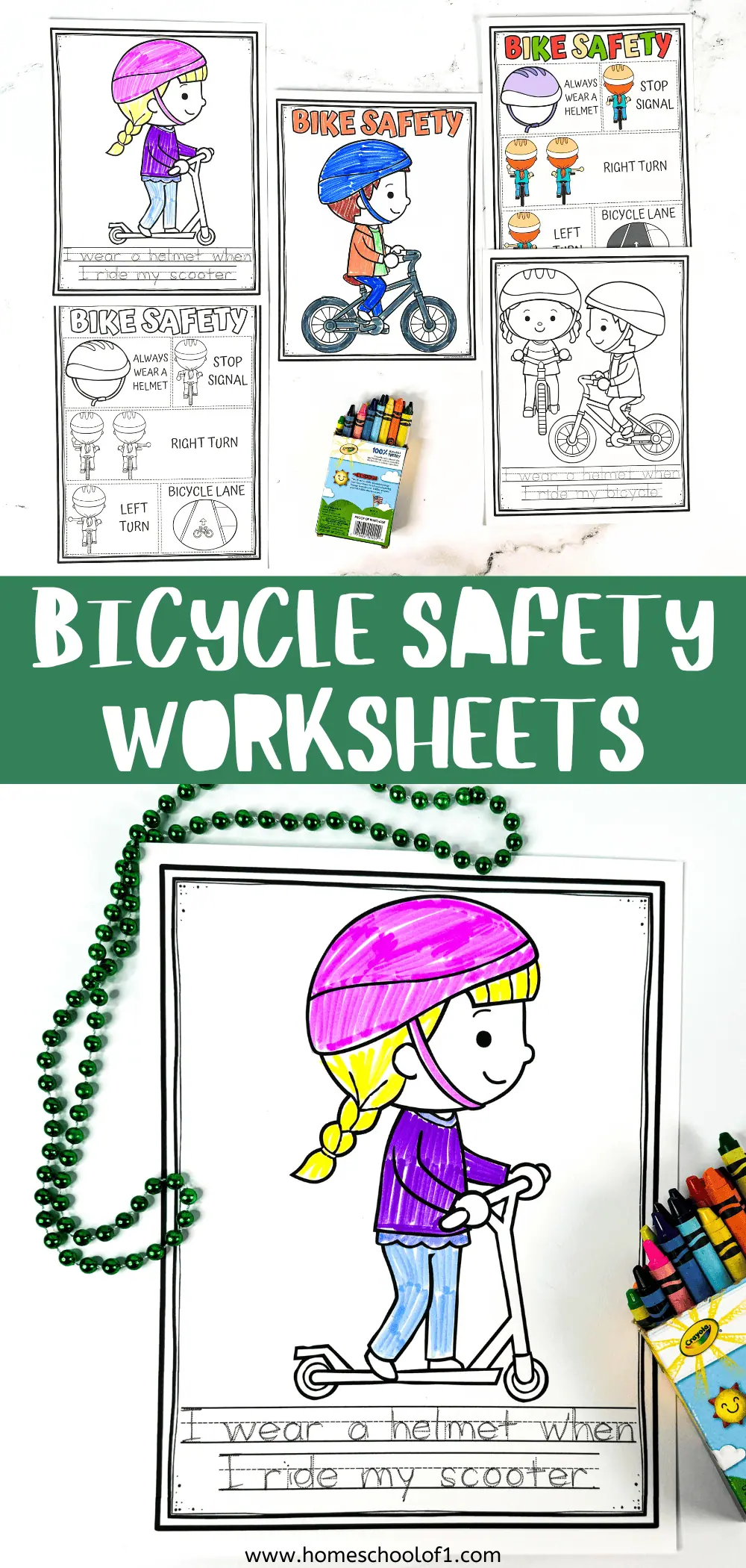 bicycle safety worksheets