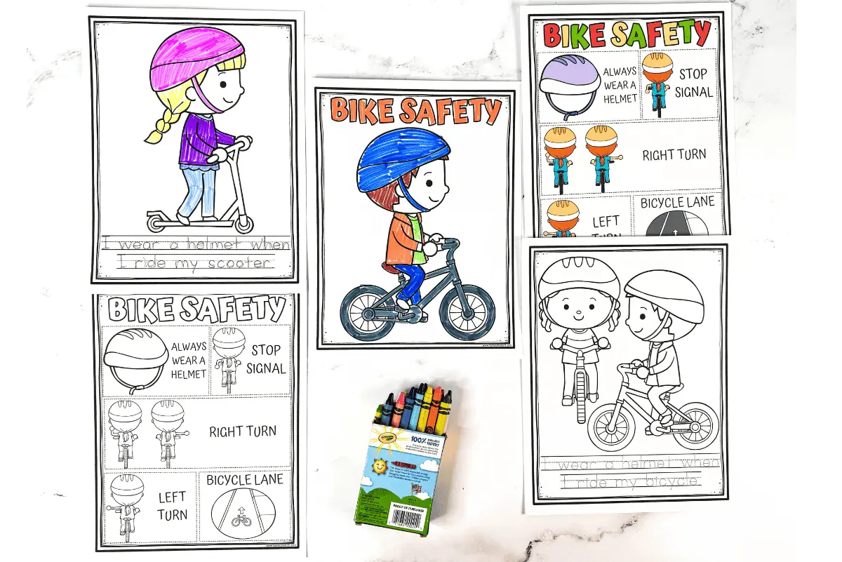 bike safety worksheets