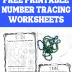 free printable number tracing worksheets