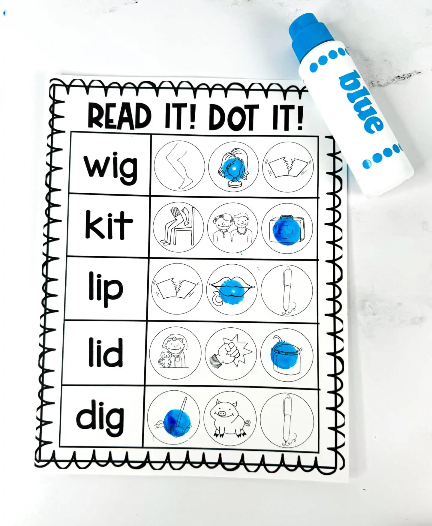 read it, dot it free printable