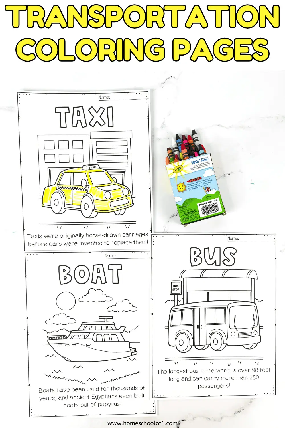 transportation coloring pages