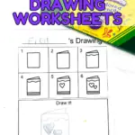 valentines directed drawing worksheets