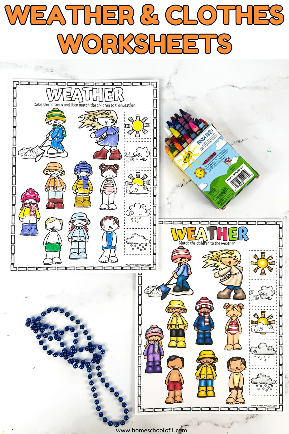 weather and clothes worksheet