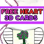 3d heart cards