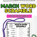 FREE MARCH WORD SCRAMBLE PRINTABLE