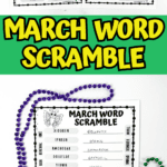 MARCH WORD SCRAMBLE PRINTABLE