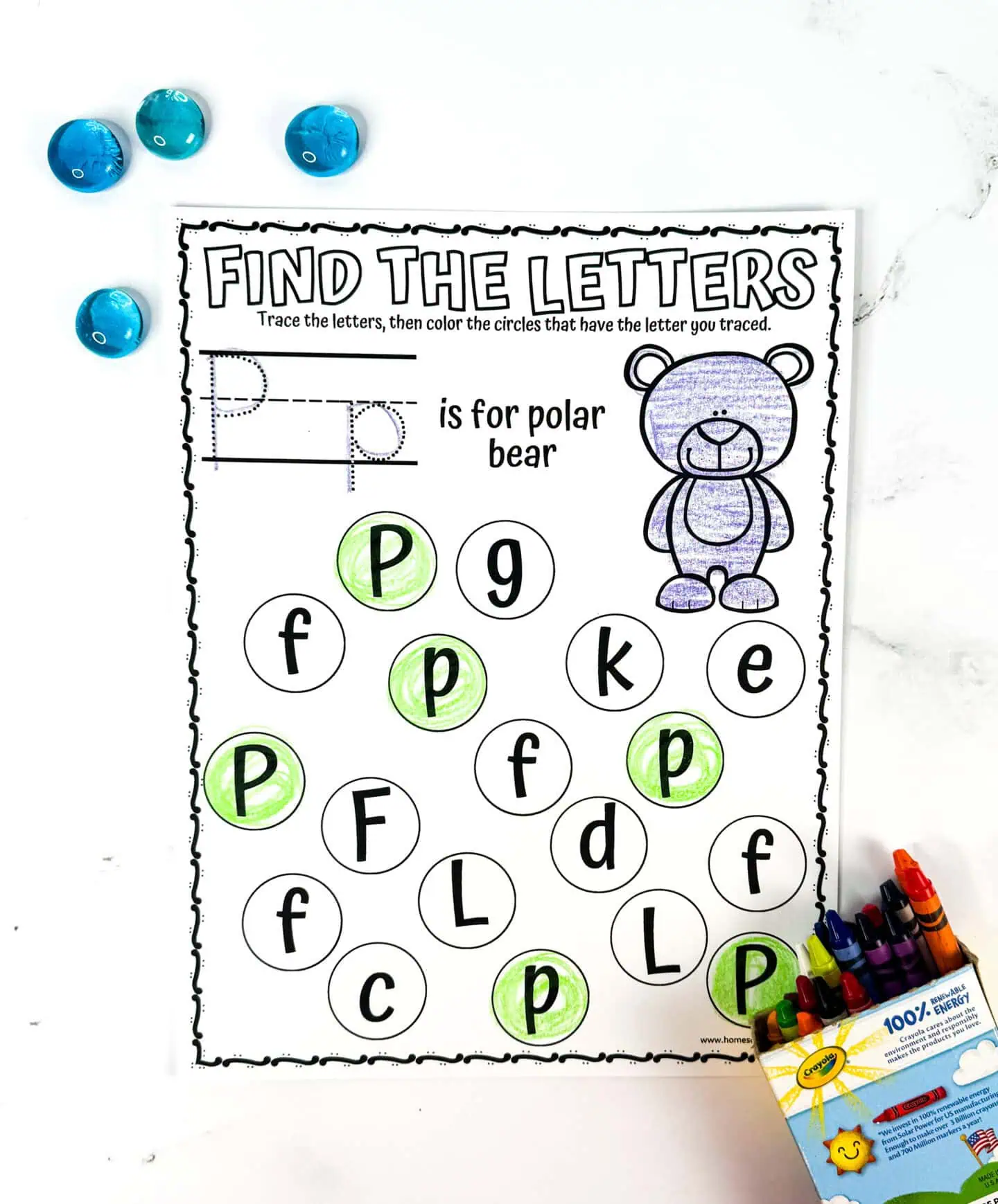 find the letter p worksheet