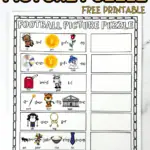 football picture puzzle printable