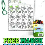 free march reading log worksheet