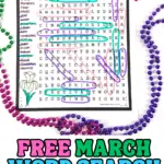 free march word search printable