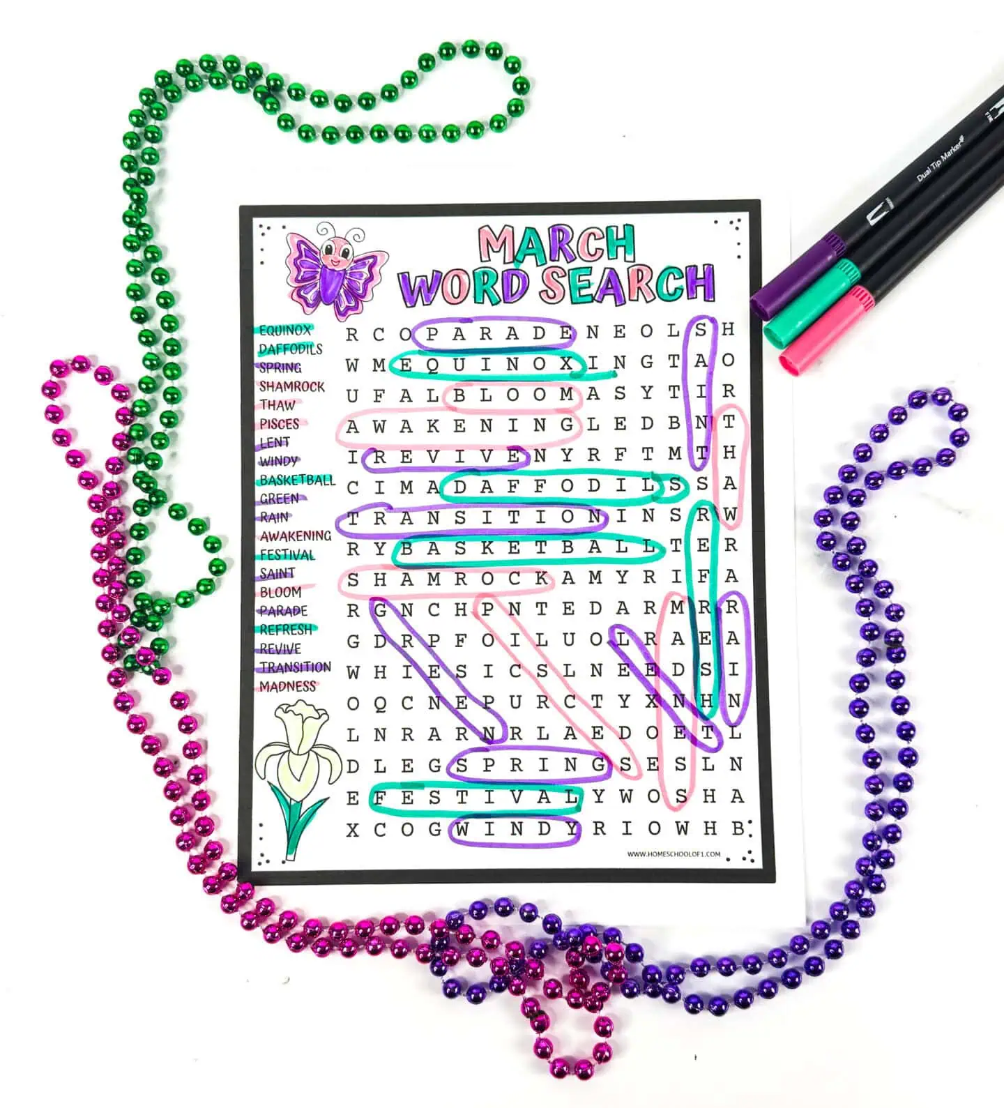 march word search game