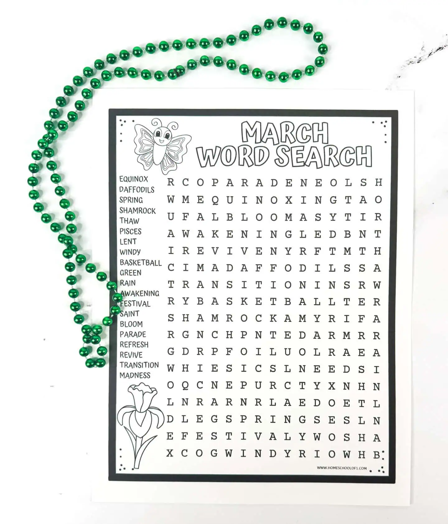 march word search pdf