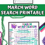 march word search printable