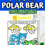 p is for polar bear free printable