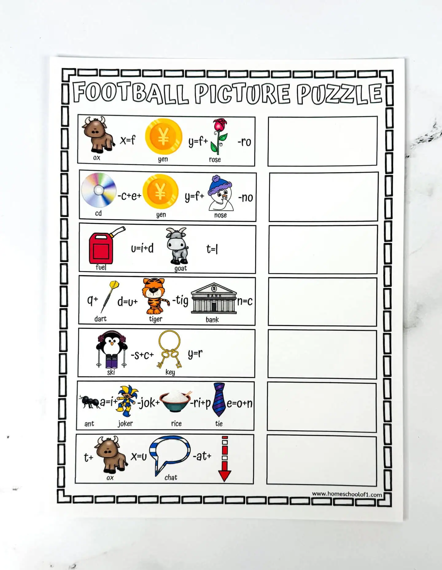 super bowl game printable