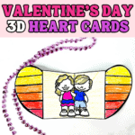 valentine's day 3d heart cards