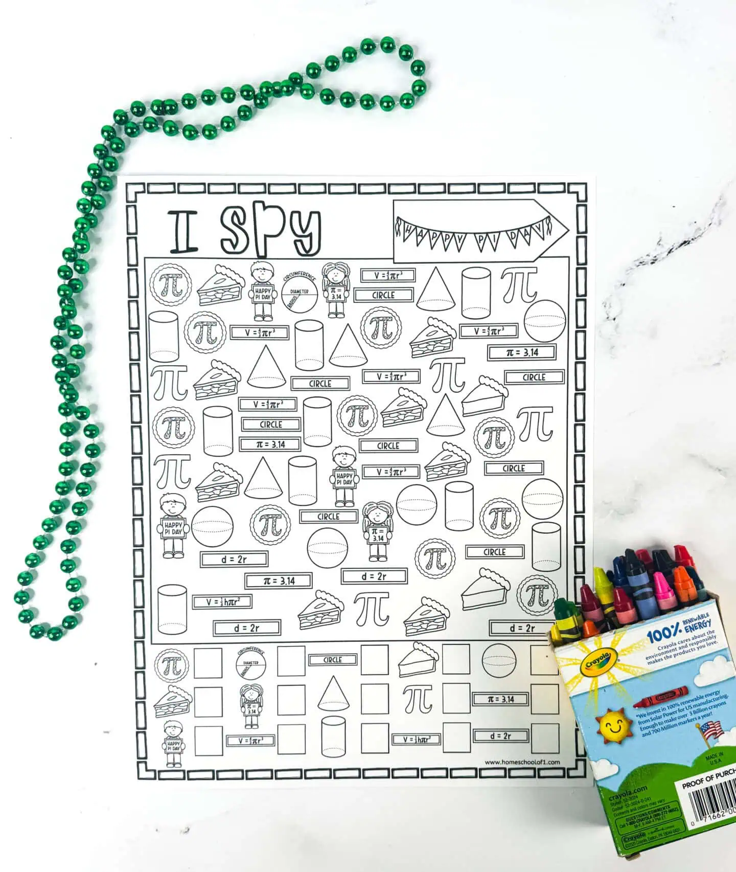 math i spy coloring page